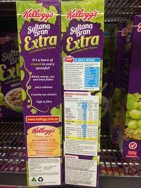 澳大利亚进口葡萄干麸皮-Kellogg's Sultana葡萄干麸皮500g