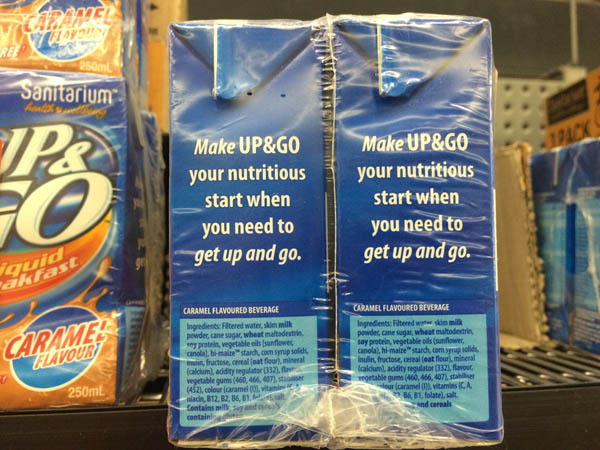 澳大利亚进口焦糖饮料-Sanitaria up&go焦糖饮料6*250ml