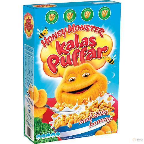 瑞典HONEY MONSTER蜂蜜薏仁膨化 瑞典HONEY MONSTER蜂蜜薏仁膨化