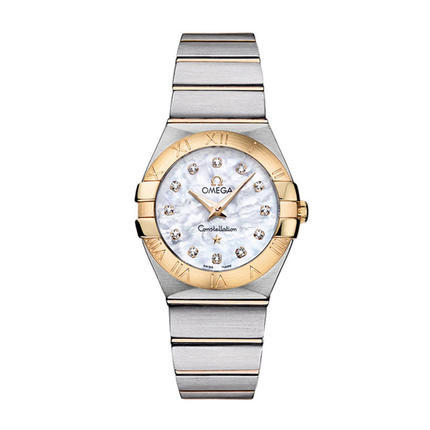 瑞士手表  欧米茄Omega手表女 石英表 钢带 123.20.27.60.55.002