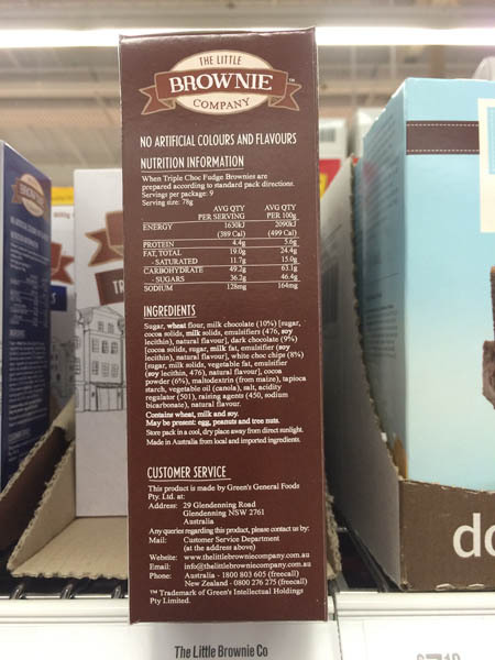 澳大利亚进口焦糖布朗尼-brownie焦糖布朗尼巧克力蛋糕510g