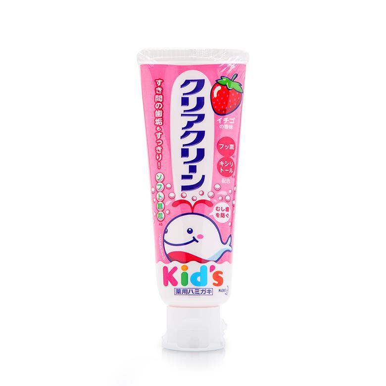 日本进口儿童牙膏-KAO 花王 儿童牙膏 草莓味 70g 日本进口儿童牙膏-KAO 花王 儿童牙膏 草莓味 70g
