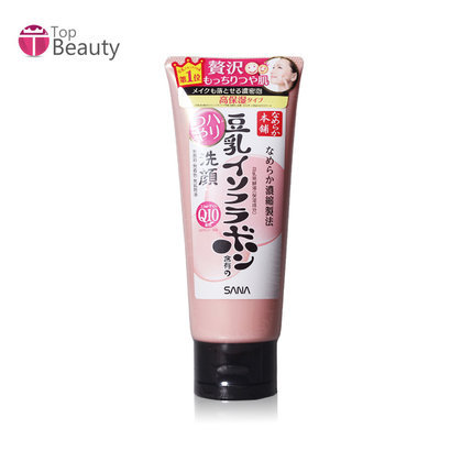 保税直发 SANA/莎娜 豆乳美肌Q10弹力光泽保湿洁面乳洗面奶 150g