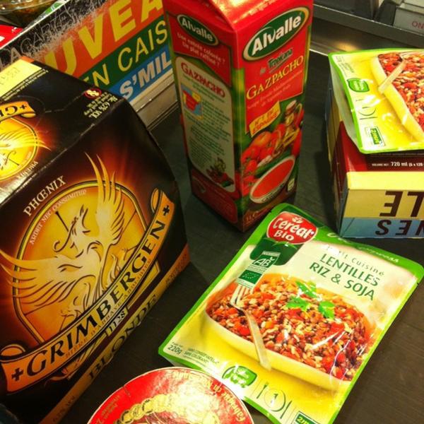 Photo taken at Monoprix by Benoit M. on 8/13/2012