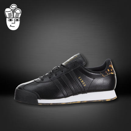 阿迪达斯 Adidas Samoa 三叶草男女GS 低帮板鞋 时尚豹纹