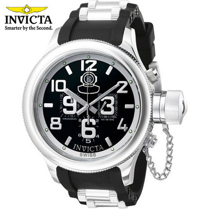 INVICTA 男士石英手表 时尚流行不锈钢带大表盘防水海外正品4578