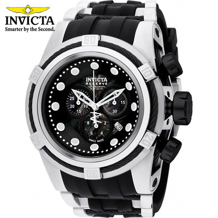 INVICTA大表盘男士高端运动石英手表 蓝宝石防水橡胶表带海外正品