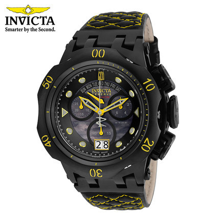 INVICTA大表盘男士高端运动石英手表 蓝宝石防水真皮表带海外正品