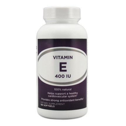 美国直邮 GNC 纯天然维生素E VE 软胶囊400IU 180颗 淡斑护肤养颜