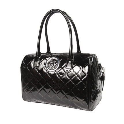 armani jeans/阿玛尼女包 2015新品女士黑色波士顿手提包B521GV4 armani jeans/阿玛尼女包 2015新品女士黑色波士顿手提包B521GV4