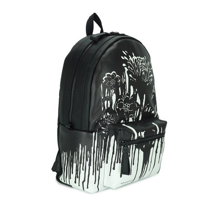正品 ALEXANDER MCQUEEN 麦昆男士涂鸦双肩包406122 DF02V 1081