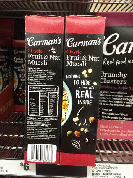 澳大利亚进口牛奶什锦-Carman's经典水果坚果牛奶什锦500g