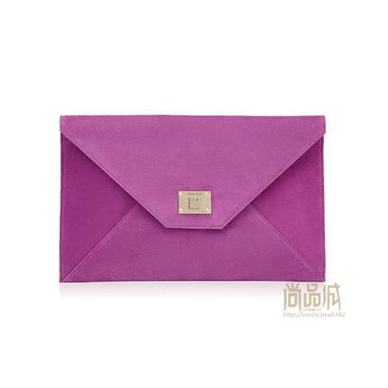 正品jimmy choo周仰杰2016新款女包时尚搭扣手拿信封包ROSETTASUE