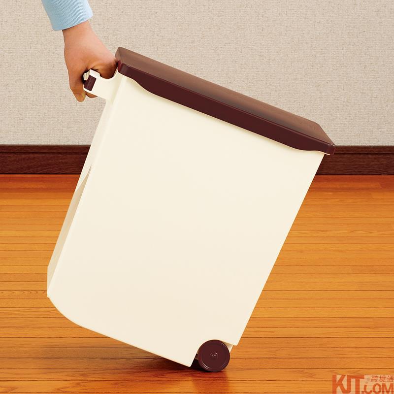 日本进口高身米箱-INOMATA滑轮米箱 米桶 高身米箱 大容量米桶10Kg米色 日本进口高身米箱-INOMATA滑轮米箱 米桶 高身米箱 大容量米桶10Kg米色