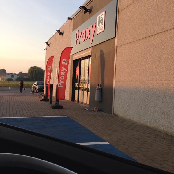 Photo taken at Proxy Delhaize by Justine S. on 8/1/2014