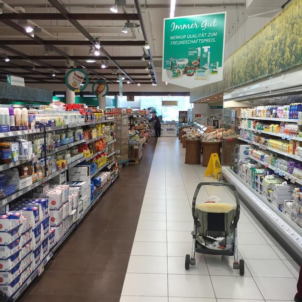 Photo taken at MERKUR Ihr Markt by Tolga K. on 3/28/2015