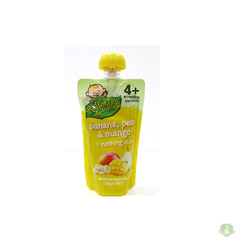 临期促销 RAFFERTYS GARDEN 拉费蒂的花园 4个月 香蕉梨芒果果泥【澳洲直邮】