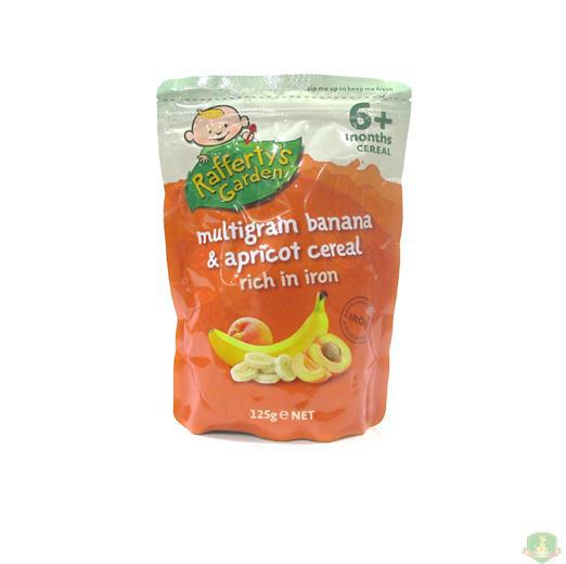 临期促销 RAFFERTYS GARDEN 拉费蒂的花园 6个月 多谷物混合香蕉杏麦片【澳洲直邮】