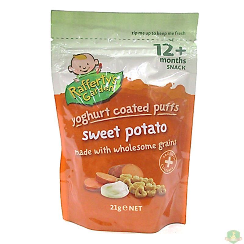 临期促销 RAFFERTYS GARDEN 拉费蒂的花园 12个月 甘薯柑橘酸奶泡芙【澳洲直邮】