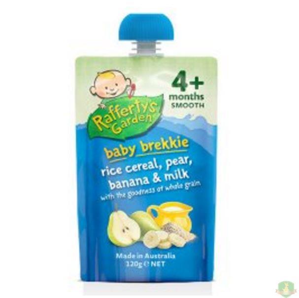临期促销 RAFFERTYS GARDEN 拉费蒂的花园 4个月 香蕉牛奶梨米粉【澳洲直邮】