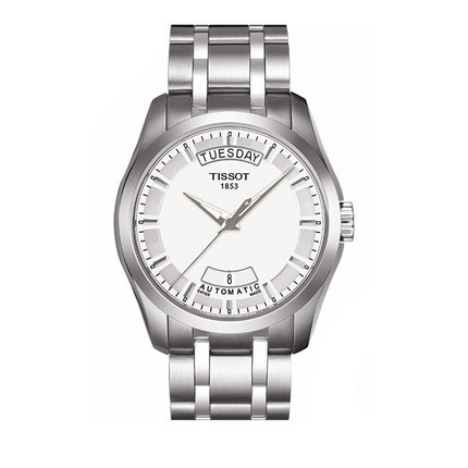 海外直邮TISSOT/天梭 库图机械男表T035.407.11.031.00钢带手表