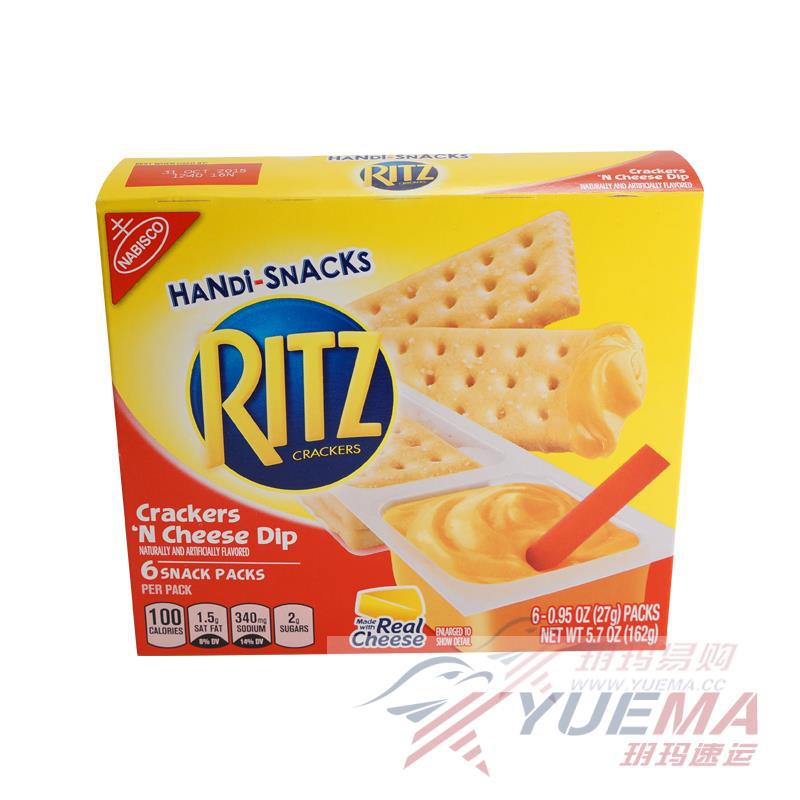 美国进口蘸酱饼干-RITZ卡夫乐之芝士蘸酱饼干 162g