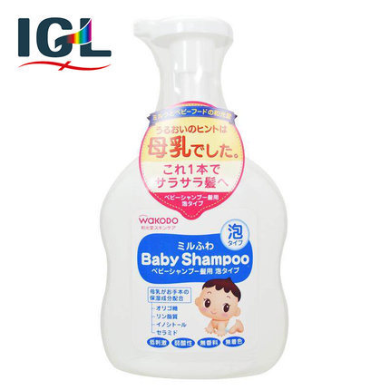 【保税区】日本和光堂婴幼儿童洗发水弱酸低刺激泡沫洗发露450ml