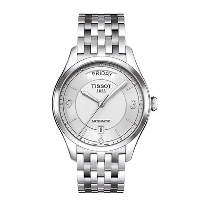 全球联保天梭TISSOT唯意自动机械手表T038.430.11.037.00钢带男表