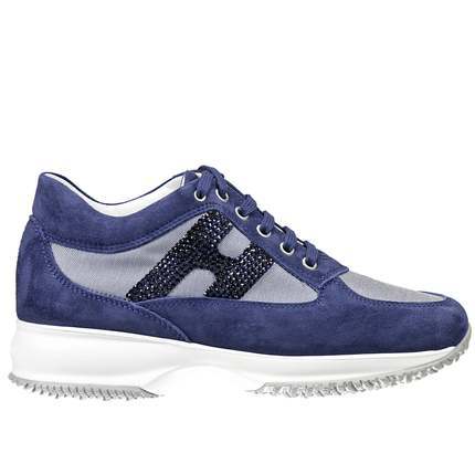 Hogan/麂皮拼接运动鞋