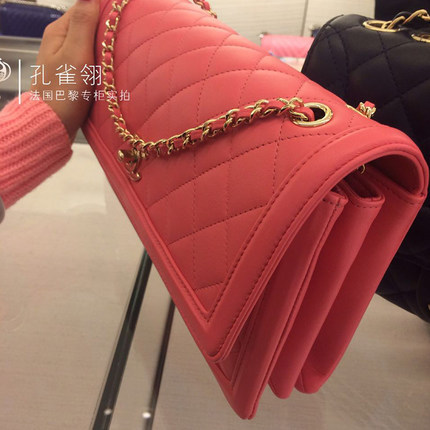 Chanel/香奈儿chanel女包16春款经典藤格纹链条口盖单肩包 Chanel/香奈儿chanel女包16春款经典藤格纹链条口盖单肩包