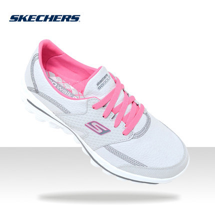Skechers斯凯奇轻便女鞋 缓震运动休闲鞋 时尚拼接系带鞋子13646 Skechers斯凯奇轻便女鞋 缓震运动休闲鞋 时尚拼接系带鞋子13646