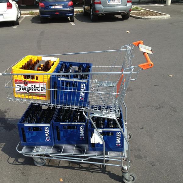 Photo taken at Colruyt by Adrien V. on 7/22/2013