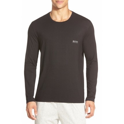 Hugo Boss/波士 男装 男式长袖T恤 Q01969039 Black Hugo Boss/波士 男装 男式长袖T恤 Q01969039 Black