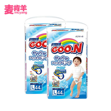 日本原装进口 Goo．n！/大王 拉拉裤（男） L44片*2包