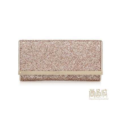 正品jimmy choo周仰杰2016新款女包潮时尚闪粉织物手拿包MILLASAO