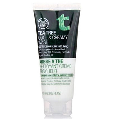 The Body Shop美体小铺 茶树清爽柔滑洁面乳100ml 卸妆洗面奶
