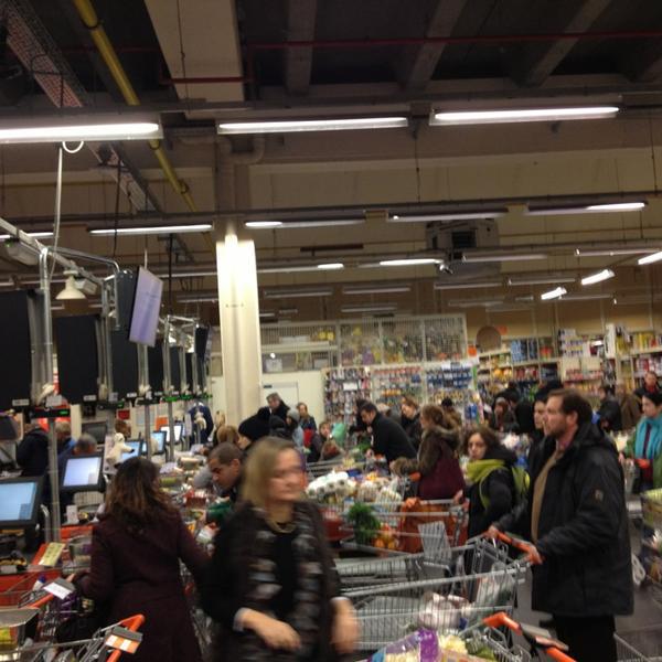 Photo taken at Colruyt by Joanna L. on 2/9/2013