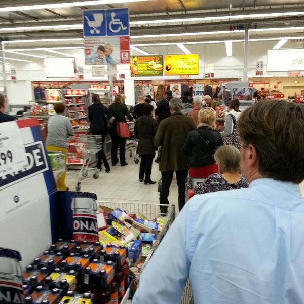 Photo taken at Kaufland by Frank on 10/22/2013