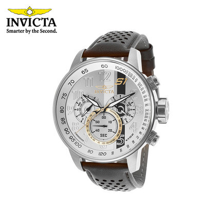 INVICTA 男士手表休闲石英表时尚潮流大表盘防水皮带