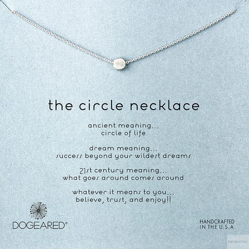 美国Dogeared多琪儿 karma因缘系列 银豆豆许愿注金手工锁骨链项链 16英尺