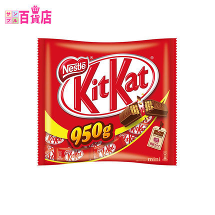 日本直邮 kitkat雀巢奇巧超大包茶巧克力威化夹心饼干 进口食品