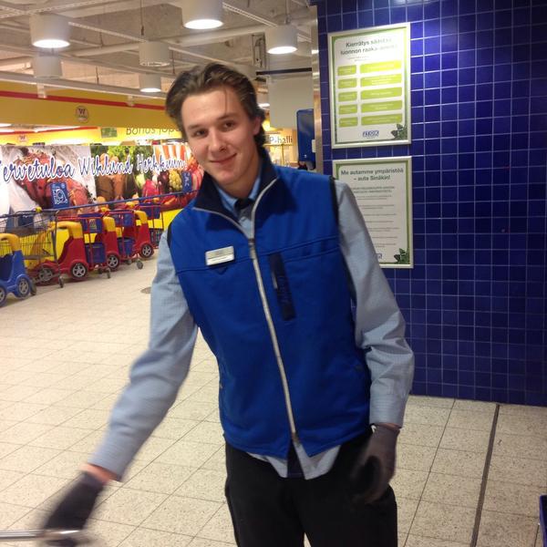 Photo taken at S-market Wiklund Herkku by Veikko S. on 3/13/2015