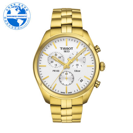 Tissot/天梭 瑞士正品时尚休闲男士石英腕表T101.417.33.031.00