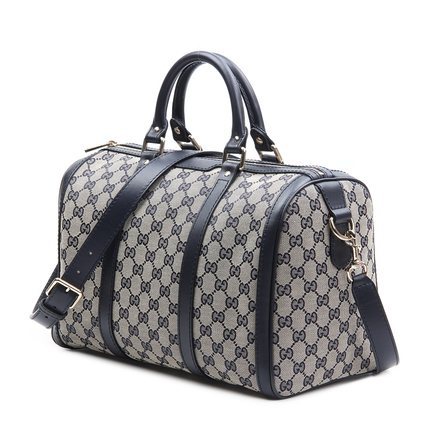 Gucci/古奇 女士经典双G图案帆布配皮手提单肩包 247205-F4CMG Gucci/古奇 女士经典双G图案帆布配皮手提单肩包 247205-F4CMG