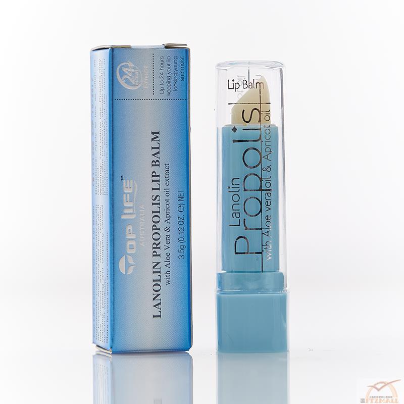 澳大利亚进口护唇膏-Top Life特•维康 四合一(蜂胶绵羊油芦荟及杏油)护唇膏(白色唇膏)3.5克/支