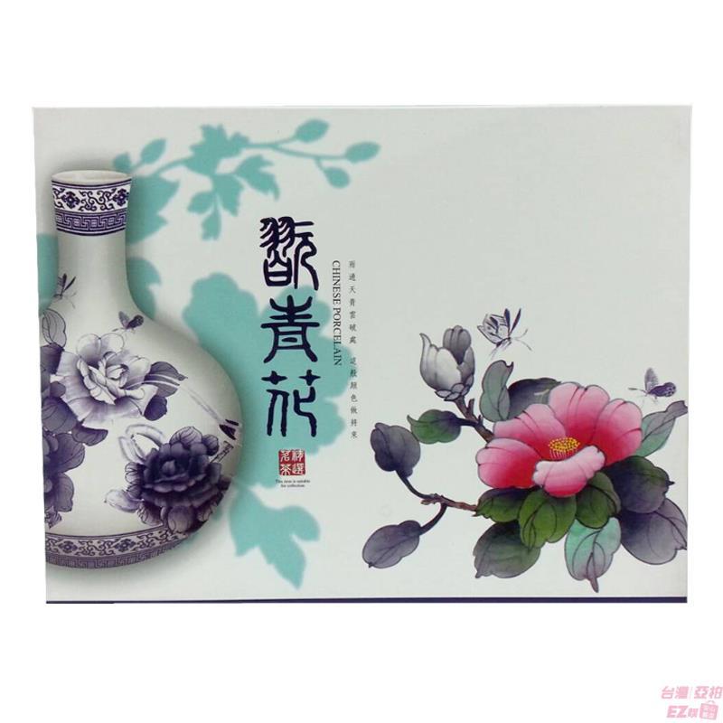 中国台湾进口梨山茶礼盒-林记茶行 翫青花礼盒 梨山茶 *2罐 中国台湾进口梨山茶礼盒-林记茶行 翫青花礼盒 梨山茶 *2罐