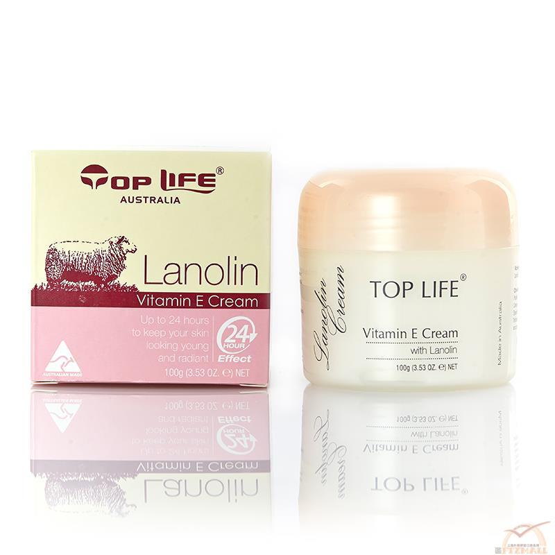 澳大利亚进口绵羊油面霜-Top Life特•维康 维他命E绵羊霜 100克/瓶(白色) 澳大利亚进口绵羊油面霜-Top Life特•维康 维他命E绵羊霜 100克/瓶(白色)