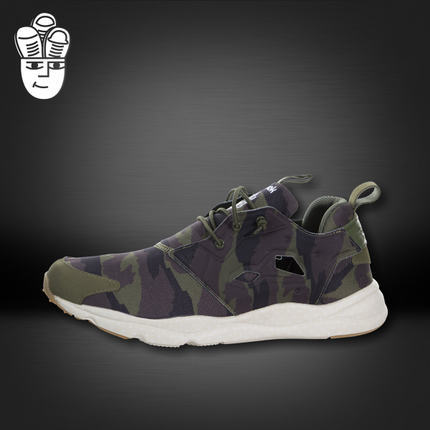 Reebok FuryLite 锐步 男子 时尚跑步鞋 运动休闲鞋 泼墨