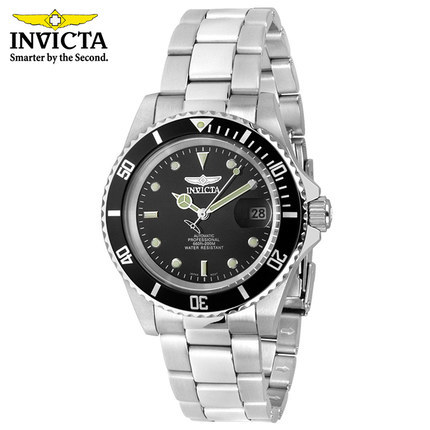 INVICTA 男士全自动机械表一米劳黑水鬼不锈钢防水ch8926重复