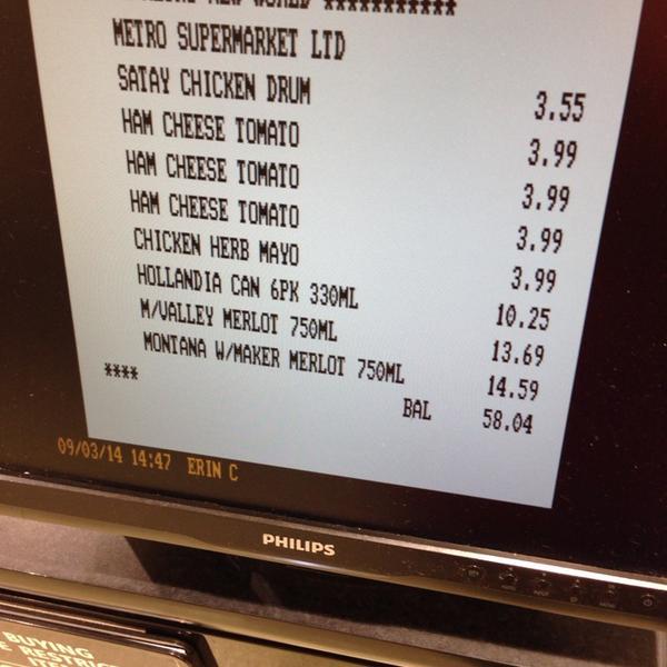 Photo taken at New World Metro by Hakim T. on 3/9/2014